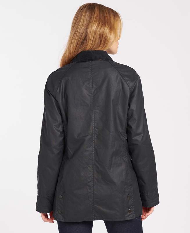 Women's Barbour Beadnell® Waxed Jackets Navy | YSJEUB-820