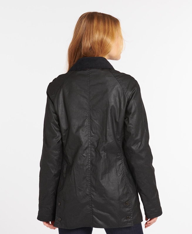 Women's Barbour Beadnell® Waxed Jackets Black | YURPDG-209