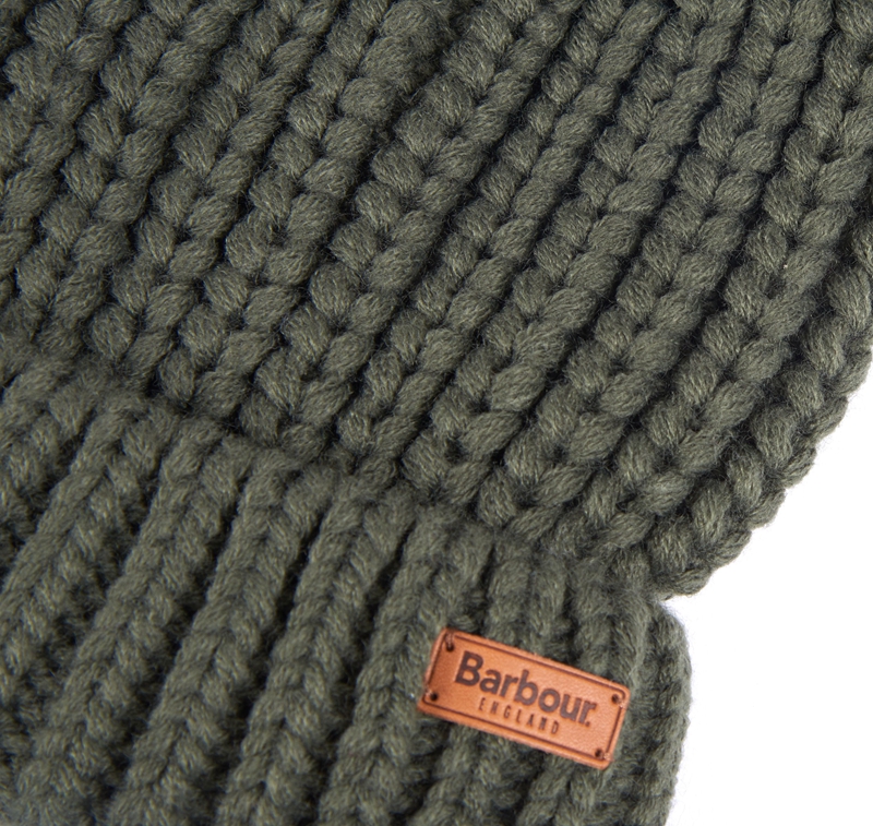 Women's Barbour Beanie Saltburn Hats Green | TZCFOS-805