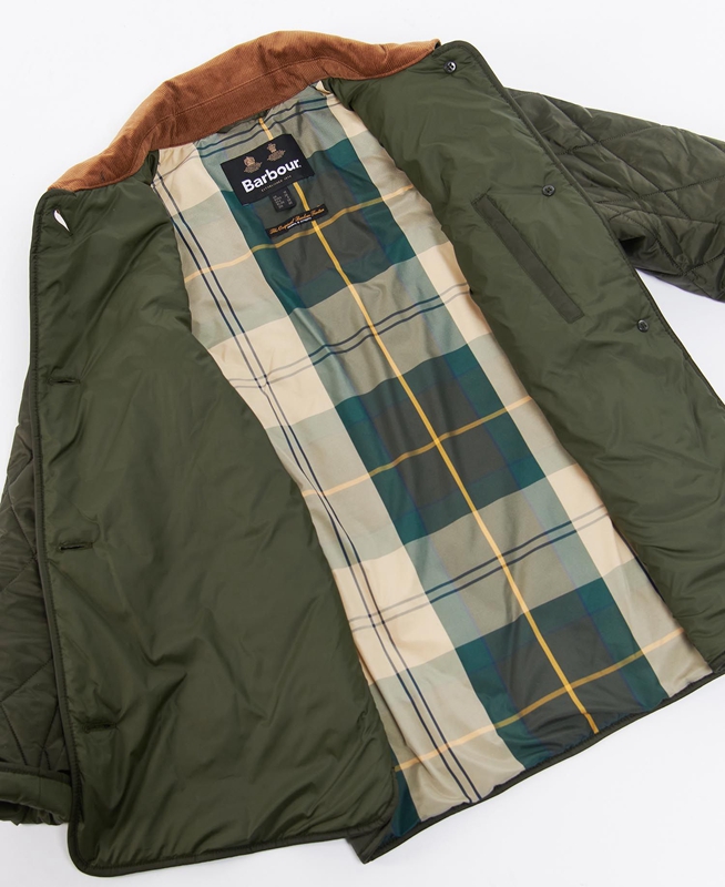 Women's Barbour Bragar Quilted Jackets Olive | ZAVBIU-836