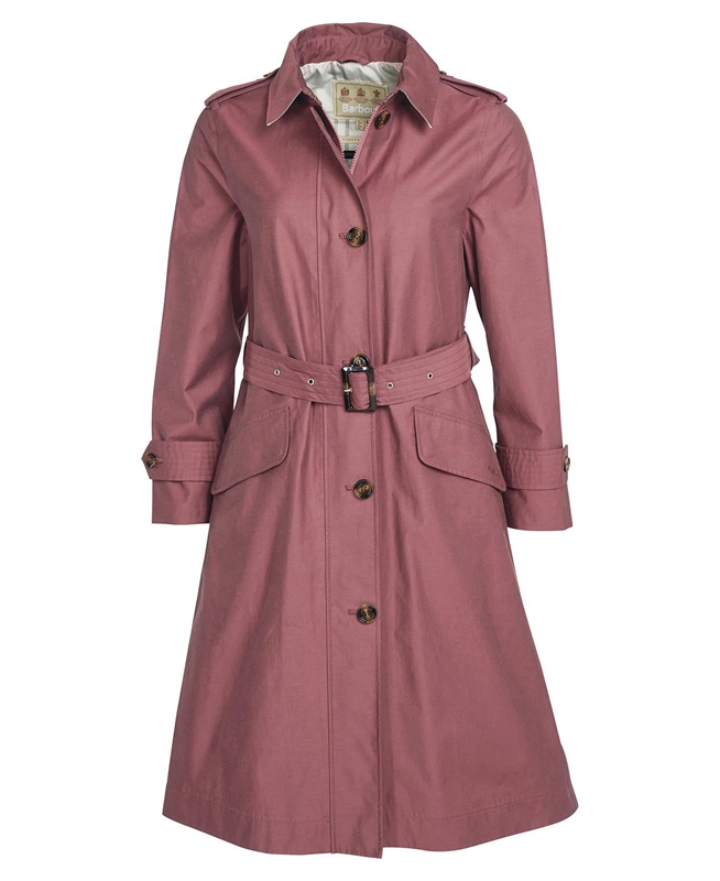 Women's Barbour Camilla Waterproof Jackets Pink | FWGDVO-015