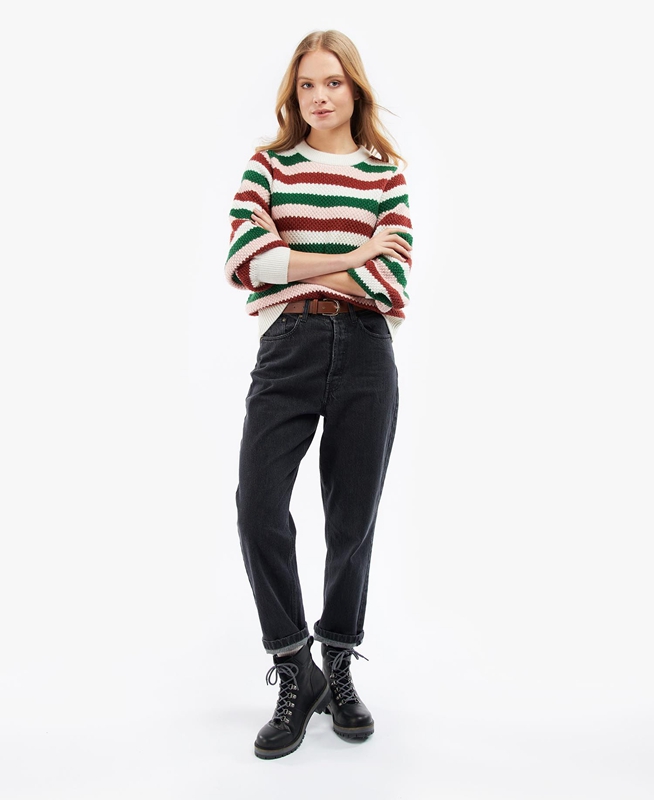 Women's Barbour Cassley Knit Sweaters Multicolor | ZOSWLA-235