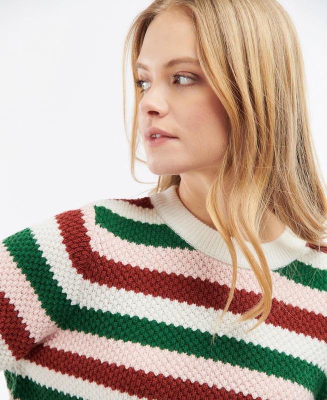 Women's Barbour Cassley Knit Sweaters Multicolor | ZOSWLA-235