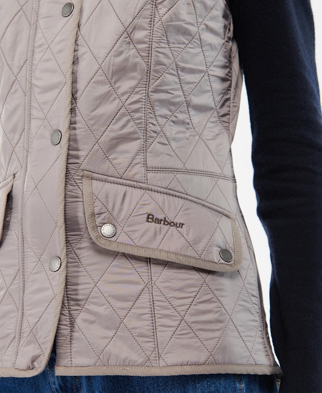 Women's Barbour Cavalry Vest Grey | OIXLYJ-759