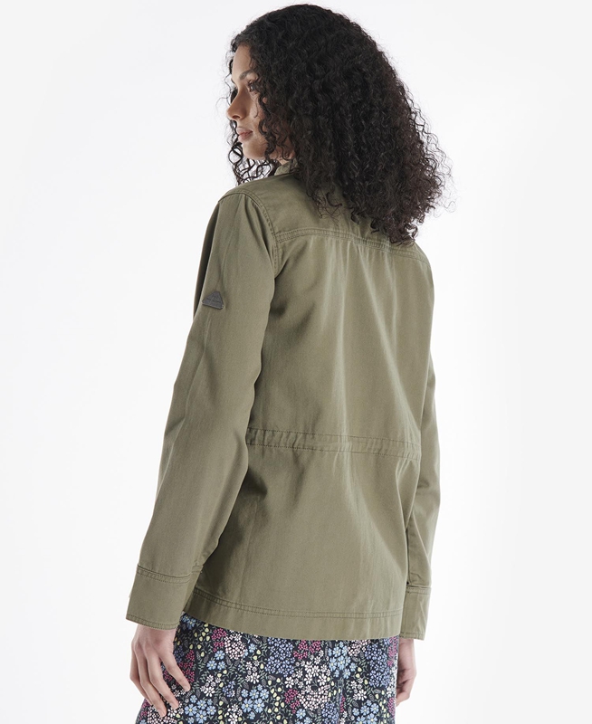 Women's Barbour Coltsfoot Casual Jackets Olive | CGLWMT-238