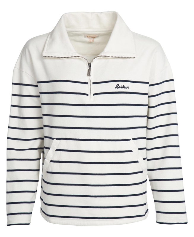 Women's Barbour Cranmoor Sweatshirts White | FTYWIN-097