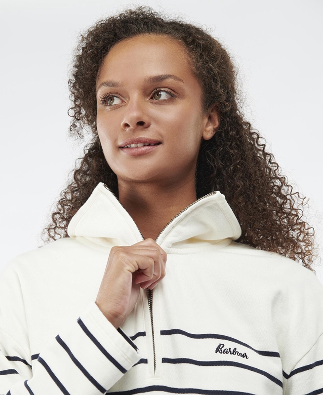 Women's Barbour Cranmoor Sweatshirts White | FTYWIN-097