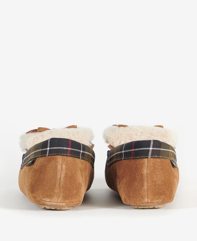 Women's Barbour Darcie Slippers Beige | KVRPJN-086