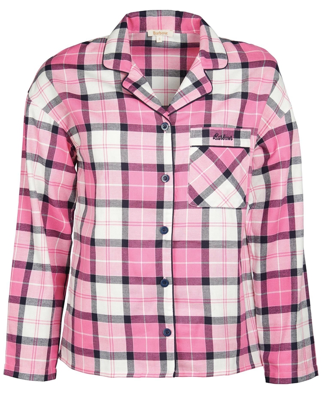 Women's Barbour Ellery PJ Set Nightwear Pink | JBQUEF-392