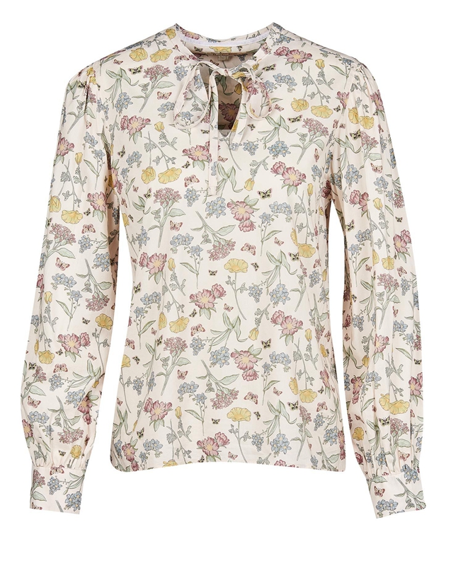 Women's Barbour Esme Top Shirts Multicolor | SQENOD-480