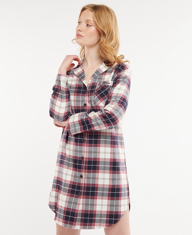 Women's Barbour Etta Nightshirt Nightwear Multicolor | QCINGA-748