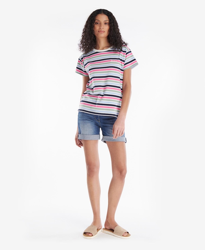 Women's Barbour Evergreen Top T Shirts Multicolor | QOYIWB-052