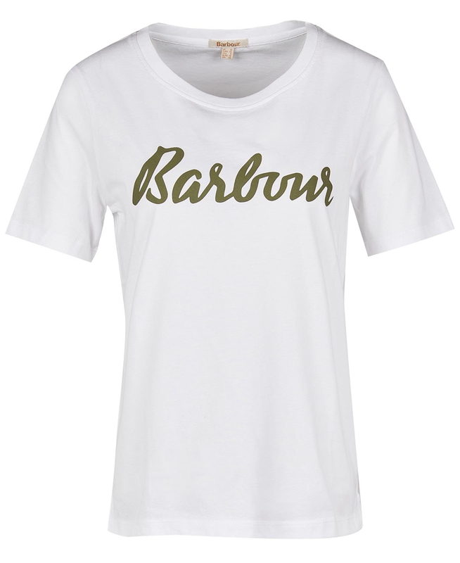 Women's Barbour Explorer Marley T Shirts White | UJDFMQ-471