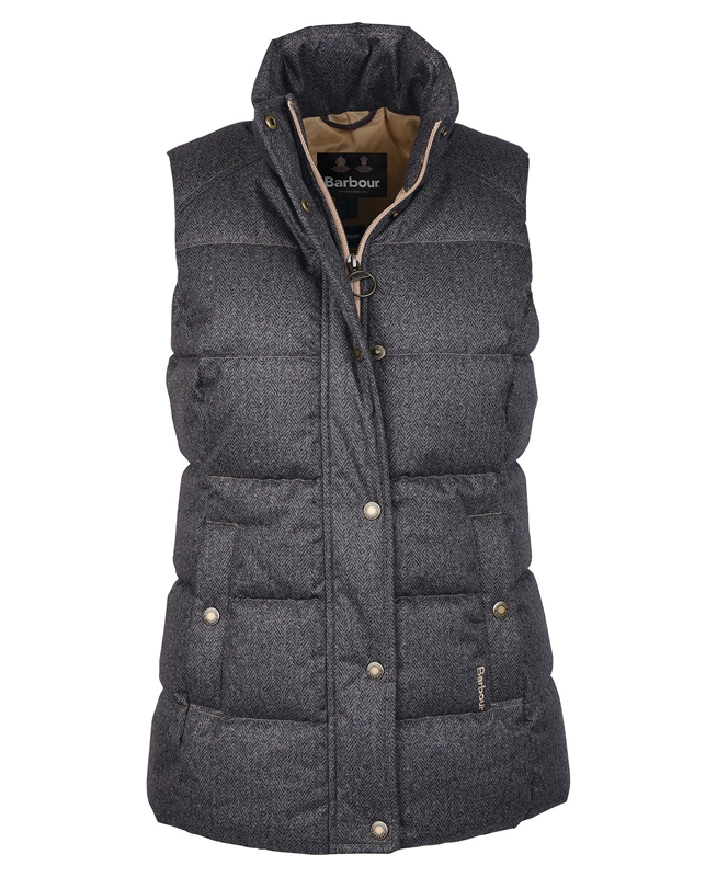 Women's Barbour Foxglove Vest Grey | EQHKWA-816