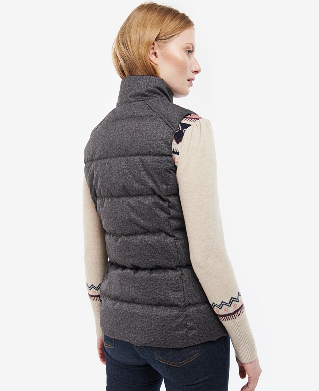 Women's Barbour Foxglove Vest Grey | EQHKWA-816