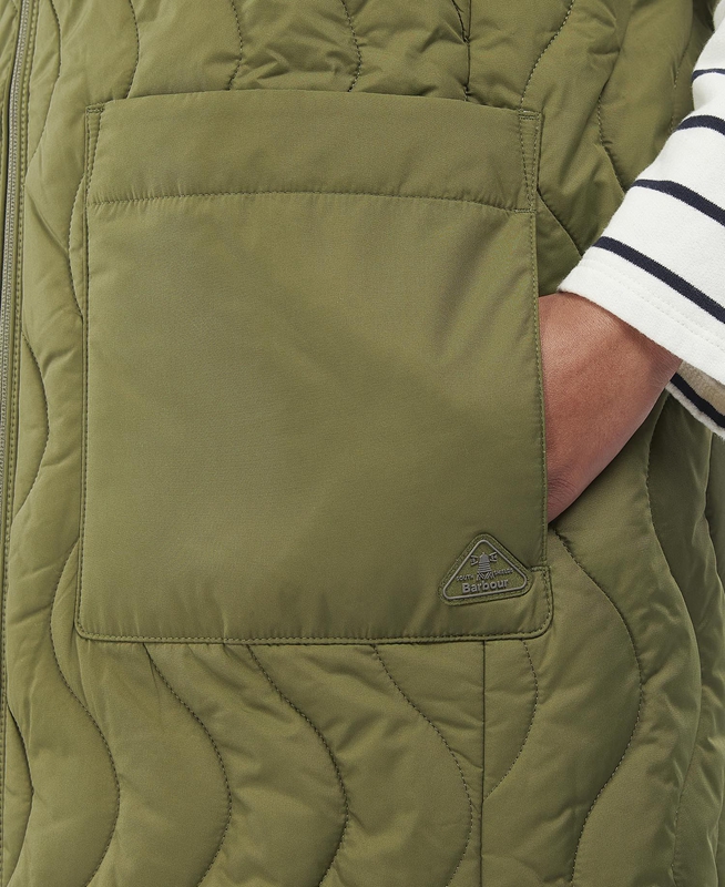 Women's Barbour Guilden Vest Green | FGHVMK-721