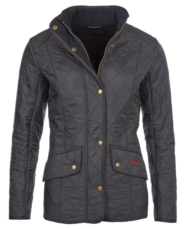 Women's Barbour Jacke Cavalry Polarquilt Quilted Jackets Black | DLURZH-796