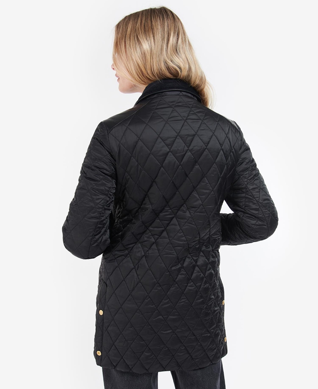 Women's Barbour Kilmarie Quilted Jackets Black | EAYJNU-948