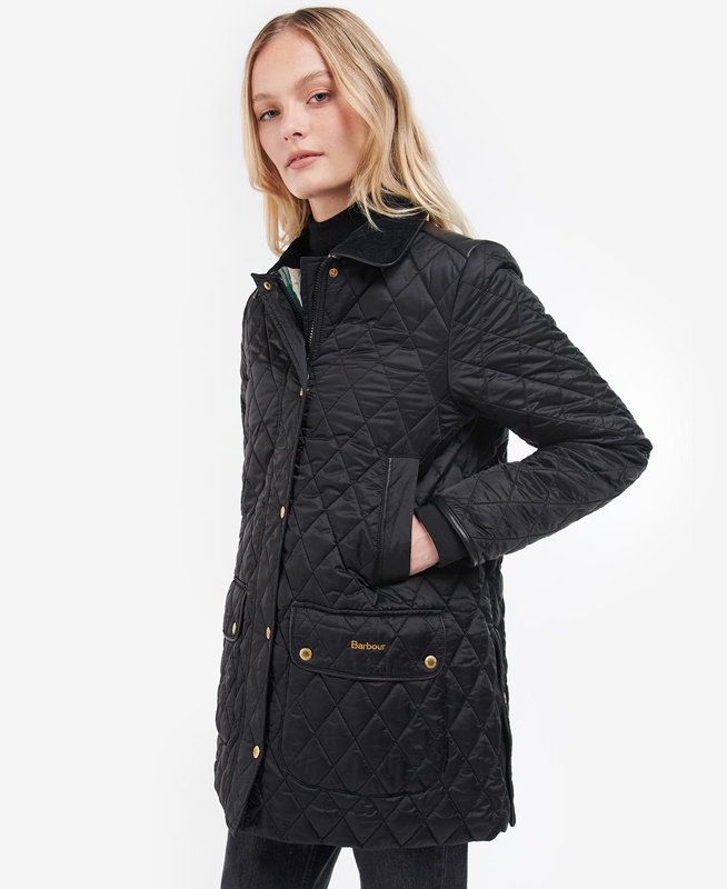 Women's Barbour Kilmarie Quilted Jackets Black | EAYJNU-948