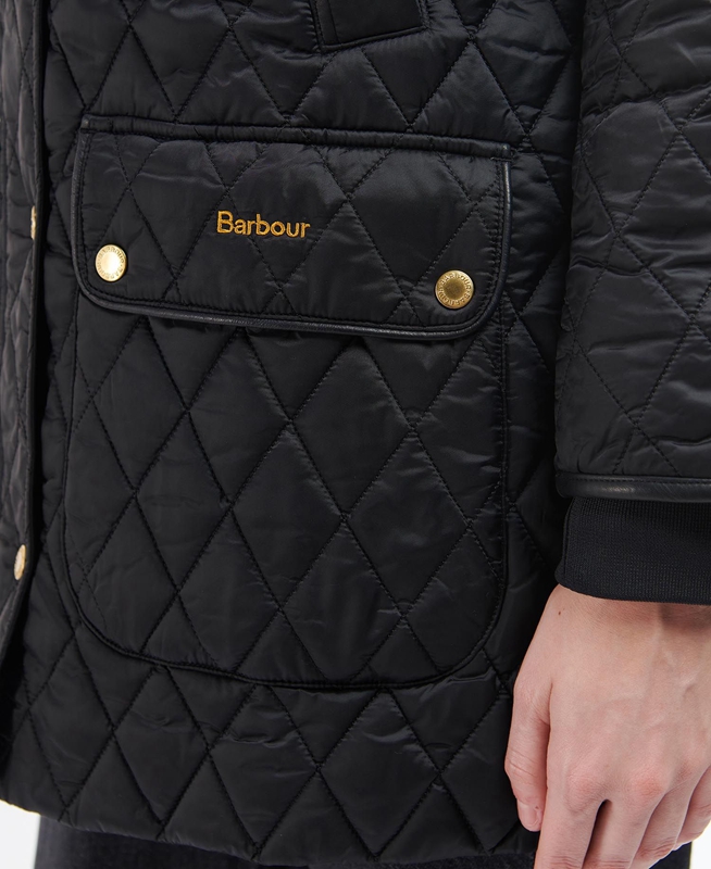 Women's Barbour Kilmarie Quilted Jackets Black | EAYJNU-948