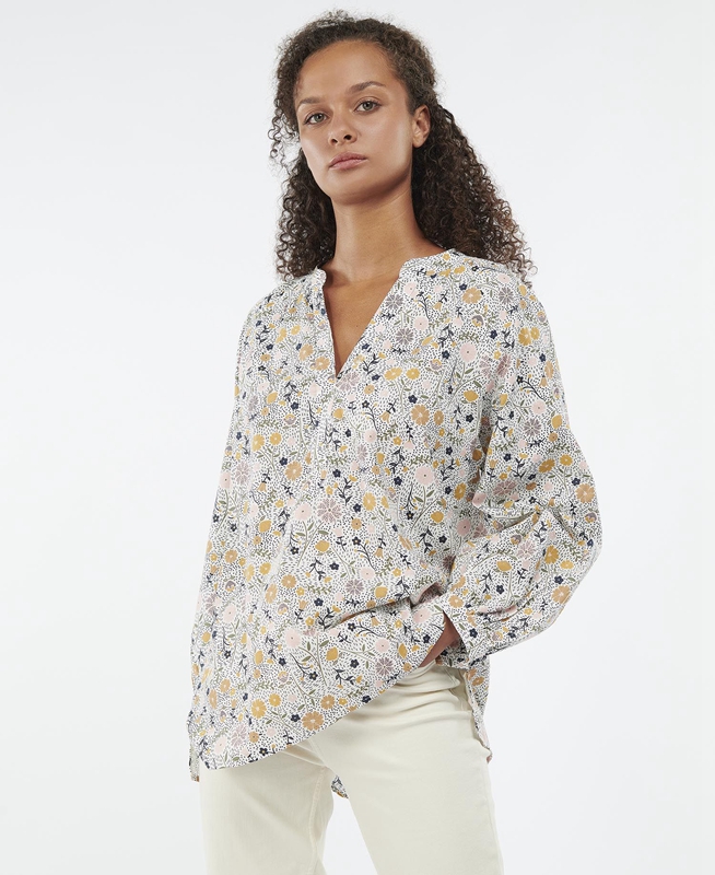 Women's Barbour Melita Top Shirts Multicolor | NXHRWA-706