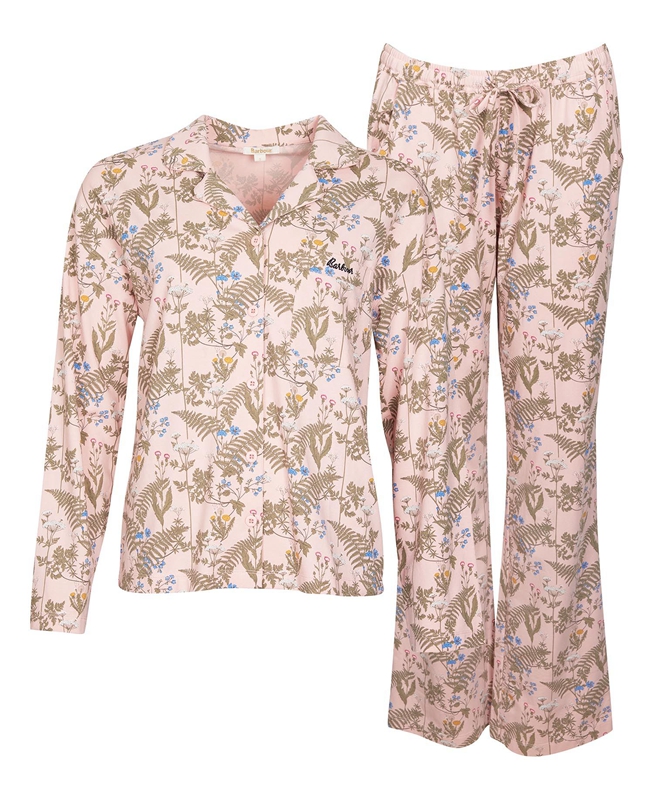 Women's Barbour Nina PJ Set Nightwear Multicolor | XMRQUW-324