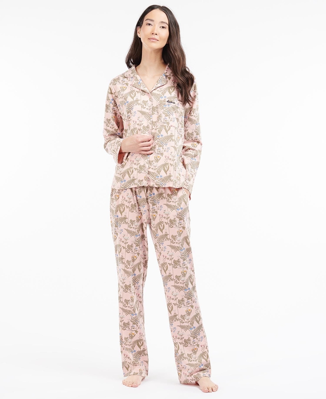 Women's Barbour Nina PJ Set Nightwear Multicolor | XMRQUW-324