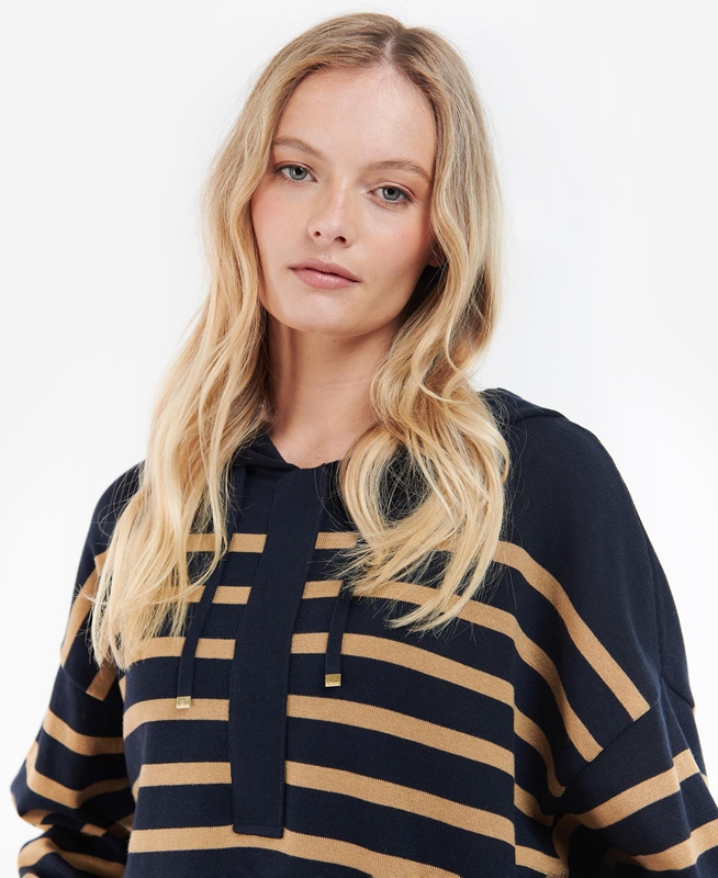 Women's Barbour Odette Knit Sweaters Navy | ANEDJY-243