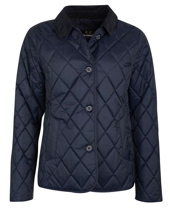 Women's Barbour Omberlsey Quilted Jackets Navy | ZFCUXH-437