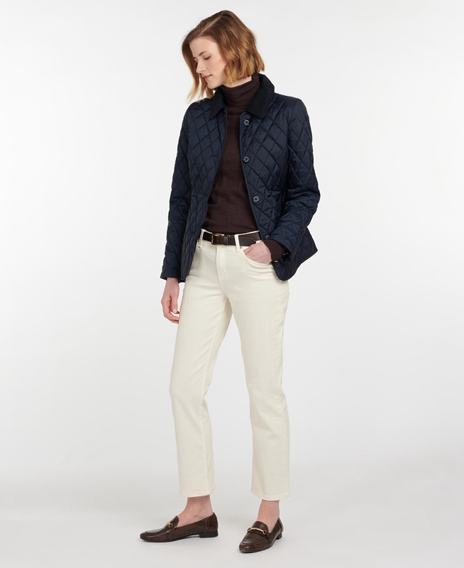 Women's Barbour Omberlsey Quilted Jackets Navy | ZFCUXH-437