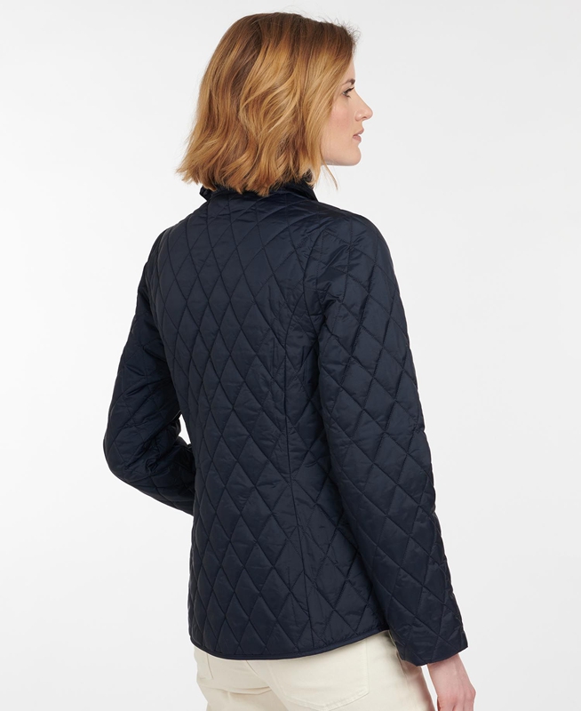 Women's Barbour Omberlsey Quilted Jackets Navy | ZFCUXH-437