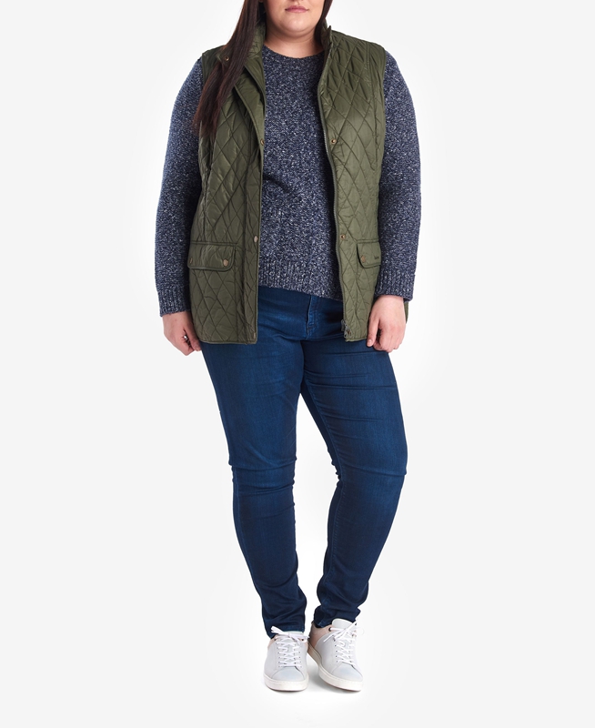 Women's Barbour Otterburn Vest Green | TPUADJ-731