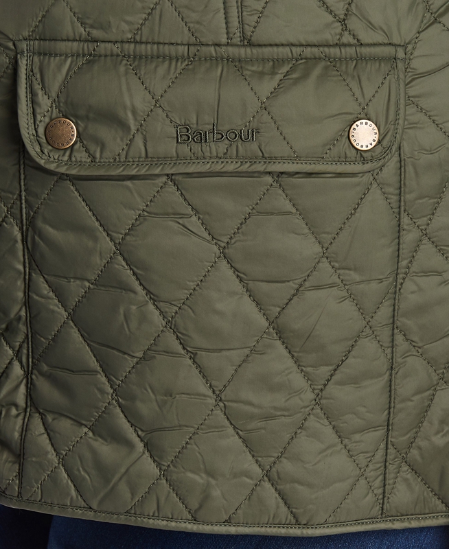 Women's Barbour Otterburn Vest Green | TPUADJ-731