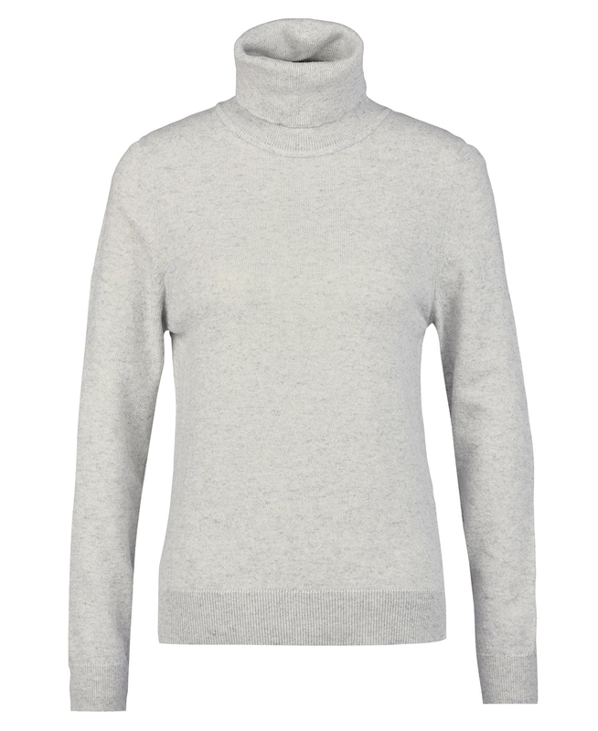 Women's Barbour Pendle Roll-Neck Sweaters Grey | CAZKWE-190