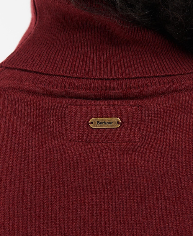 Women's Barbour Pendle Roll-Neck Sweaters Red | MVAFPI-074