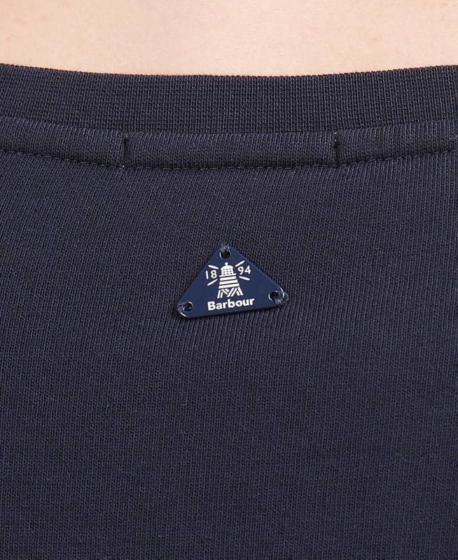 Women's Barbour Rockcliffe Sweatshirts Navy | YDOJSX-365