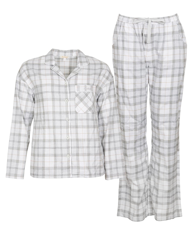 Women's Barbour Schlafanzug-Set Ellery Nightwear Grey | LDQFXP-637