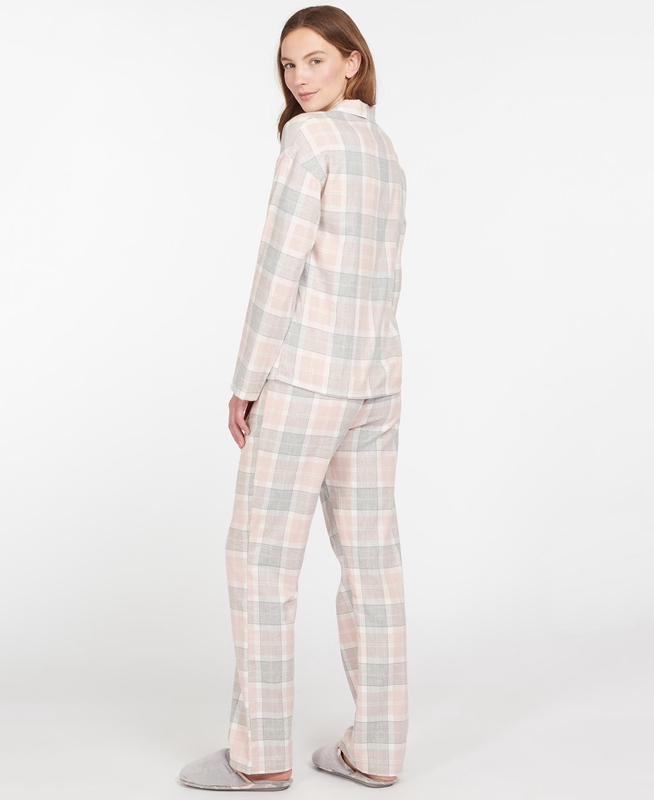 Women's Barbour Schlafanzug-Set Ellery Nightwear Pink | NLGUJY-517