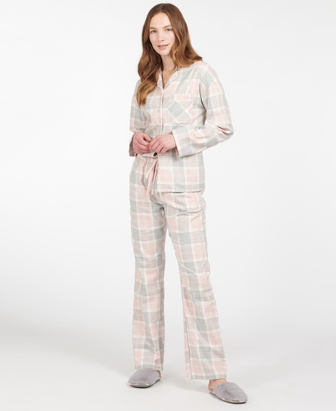 Women's Barbour Schlafanzughose Nancy Nightwear Pink | UKZLJA-296