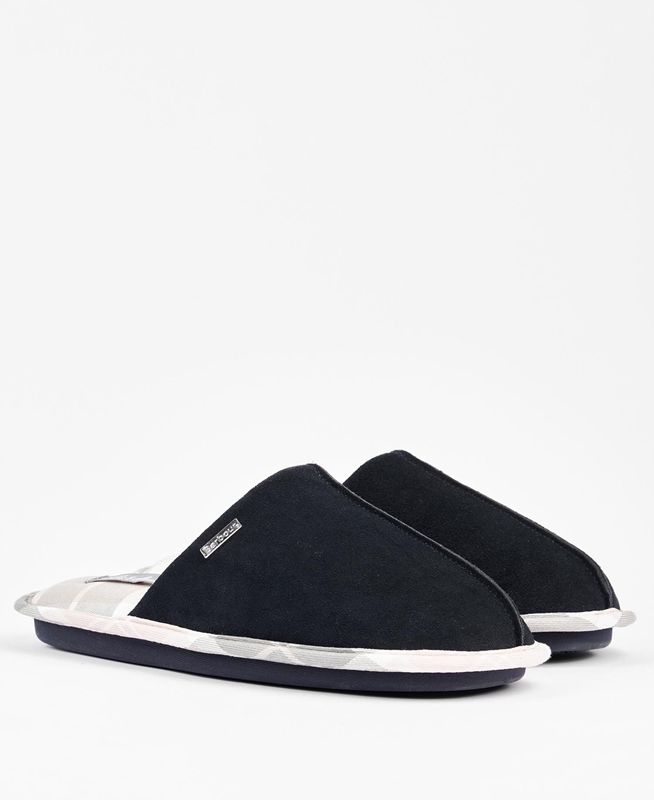 Women's Barbour Simone Slippers Black | YKQPST-263