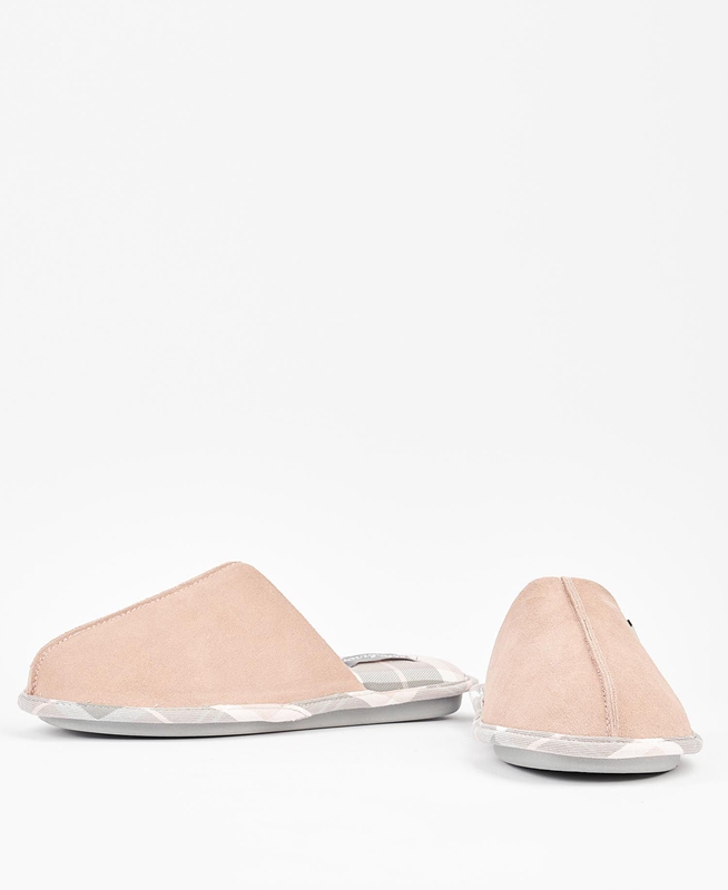 Women's Barbour Simone Slippers Pink | CHUBIK-518