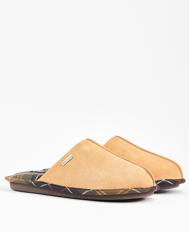 Women's Barbour Simone Slippers Yellow | OWFAHM-378