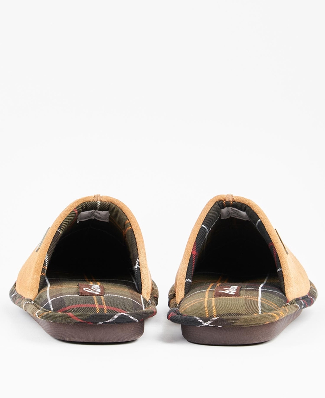 Women's Barbour Simone Slippers Yellow | OWFAHM-378