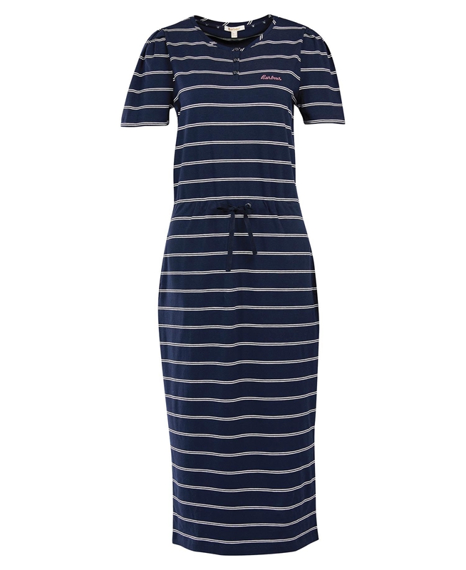 Women's Barbour Spurrey Dress Navy | HSZNXJ-170