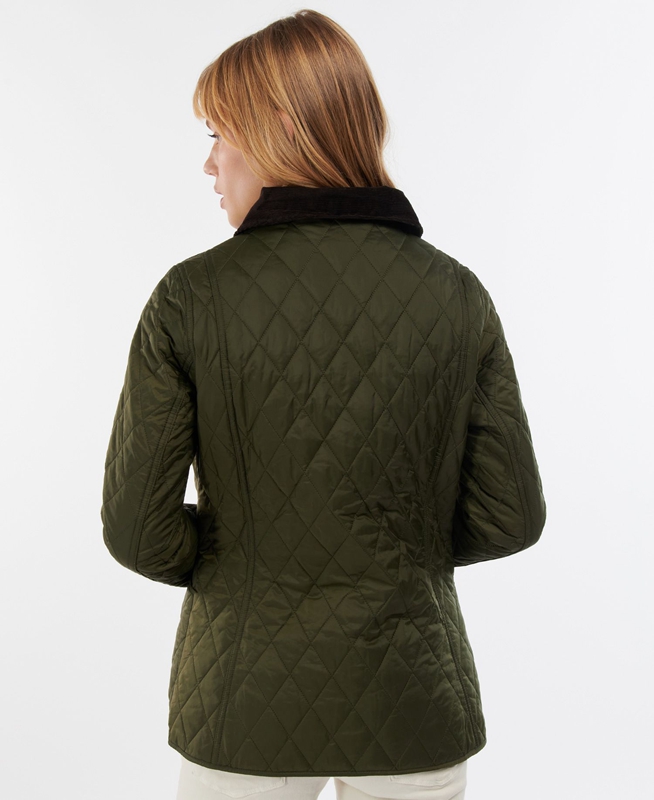 Women's Barbour Steppjacke Annandale Quilted Jackets Olive | XTASCW-015