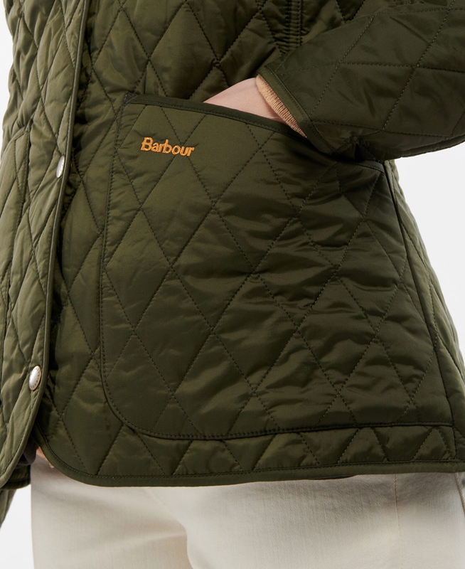 Women's Barbour Steppjacke Annandale Quilted Jackets Olive | XTASCW-015