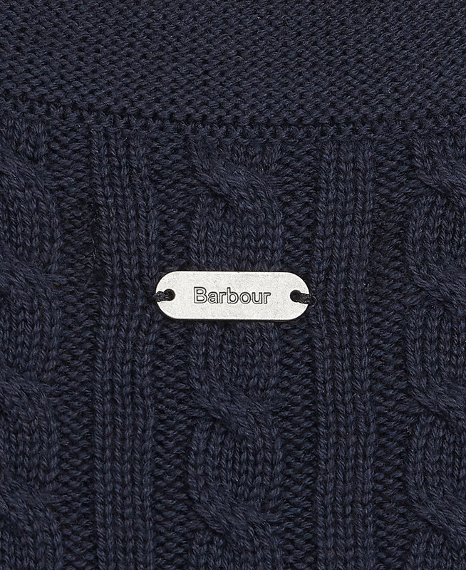 Women's Barbour Stitch Guernsey Dress Navy | DYIWOR-921