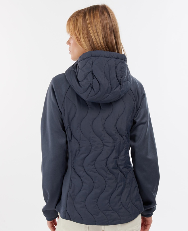 Women's Barbour Strathmore Sweatshirts Navy | LTJCFB-024