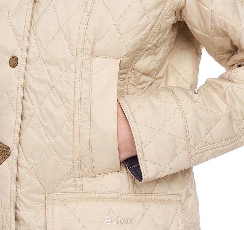 Women's Barbour Summer Beadnell Quilted Jackets Cream | YZQOXV-134