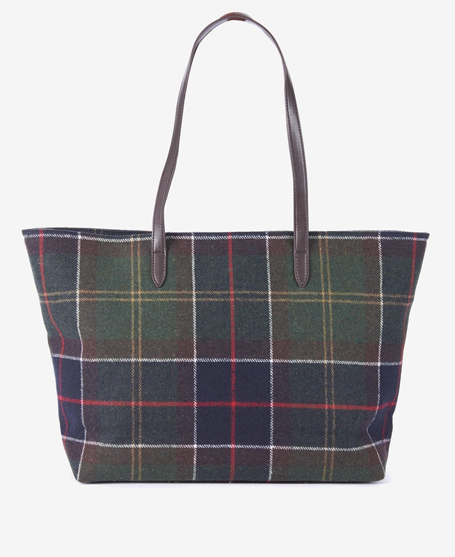 Women's Barbour Tasche Witford Tartan Tote Bags Multicolor | DTXGAV-729